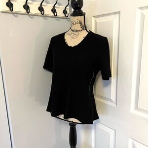Club Monaco Black Short Sleeve Top